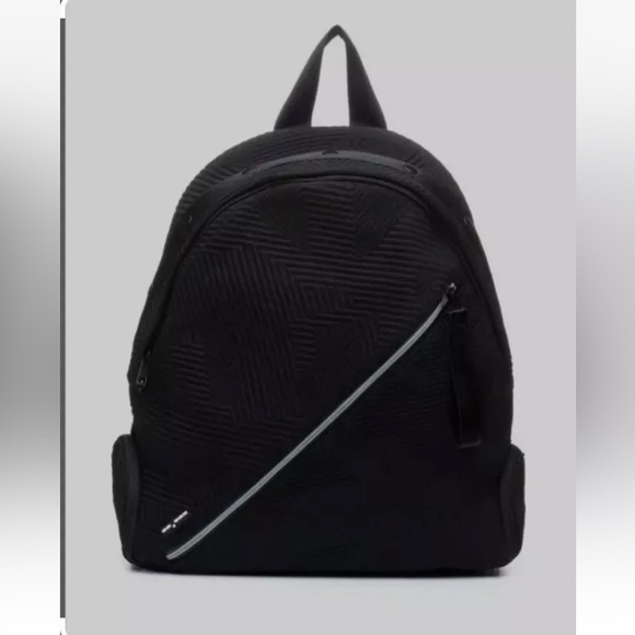 Go Dash Dot 4 Pc Rounded Backpack-Crossbody Bag & 2 Additional Bags Black 13.3”H - Picture 1 of 15